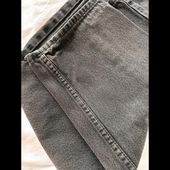 VTG Levis 505 Jeans Mens 35x32 Black Denim Regular Fit Straight Leg Mid Rise 90s - Picture 4 of 9